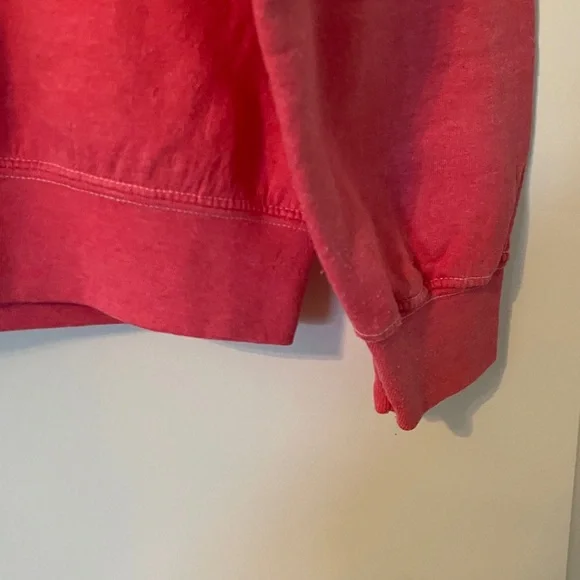 Project Social T Pink Oversized Sweatshirt With Yellow Happy Face Sz L/XL EUC - Picture 3 of 6